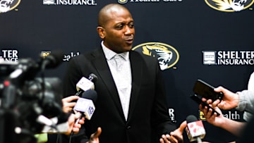 Missouri head men's basketball coach Dennis Gates responds to a question during a press conference on April 26, 2024 inside Stephens Indoor Facility in Columbia, Mo.