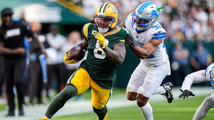 Green Bay Packers running back Josh Jacobs is a solid prop target in Week 2. Green Bay Packers running back Josh Jacobs is a solid prop target in Week 2.