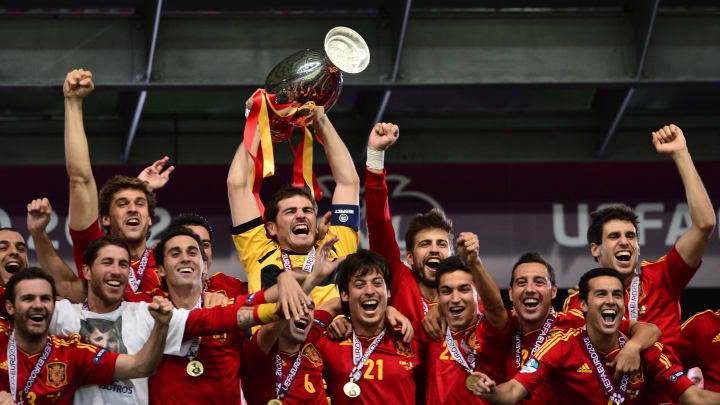 Skuad Spanyol yang menjuarai Euro 2012