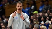 Duke basketball head coach Jon Scheyer
