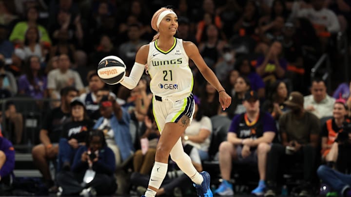 DiJonai Carrington was traded from the Dallas Wings to the Minnesota Lynx before the 2025 WNBA trade deadline.