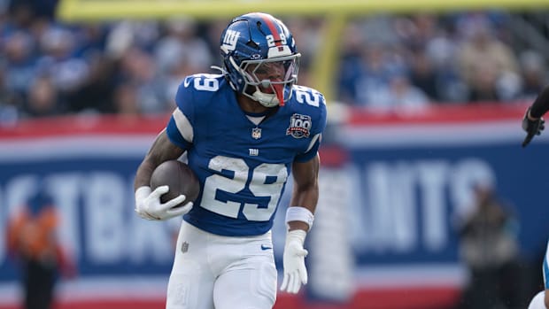 New York Giants running back Tyrone Tracy Jr.  