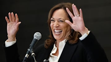 Former Vice President Kamala Harris Attends The State Of The People Power Tour In Los Angeles