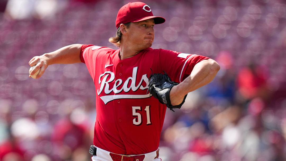 Sep 17, 2026; Cincinnati, Ohio, USA; Cincinnati Reds pitcher Brady Singer (51) throws against the Los Angeles Dodgers in the first inning at Great American Ball Park. Mandatory Credit: Aaron Doster-Imagn Images Sep 17, 2026; Cincinnati, Ohio, USA; Cincinnati Reds pitcher Brady Singer (51) throws against the Los Angeles Dodgers in the first inning at Great American Ball Park. Mandatory Credit: Aaron Doster-Imagn Images