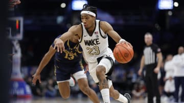 Wake Forest Demon Deacons guard Hunter Sallis.