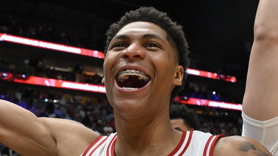 Former Arkansas Razorbacks guard Meleek Thomas (1).