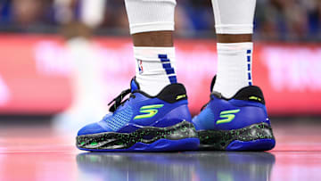 Nov 15, 2024; Orlando, Florida, USA; Philadelphia 76ers center Joel Embiid (21) stands at the free throw line against the Orlando Magic in the third quarter at Kia Center. Mandatory Credit: Nathan Ray Seebeck-Imagn Images