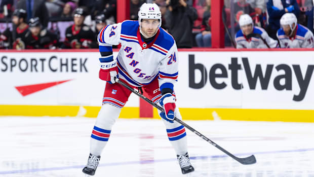 New York Rangers defenseman Carson Soucy 