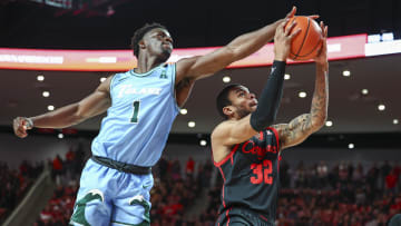 Feb 22, 2023; Houston, Texas, USA; Duke basketball guard Sion James (1) defends against Houston