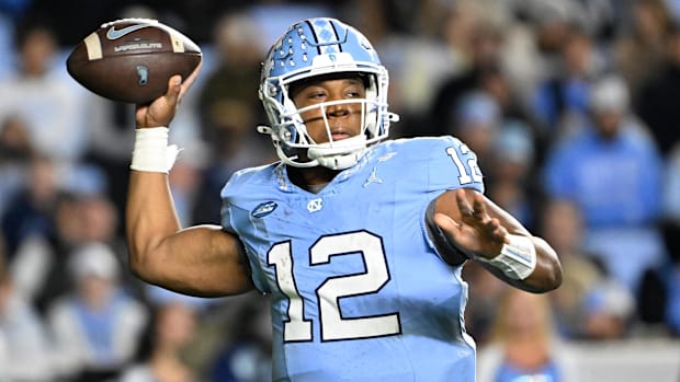 North Carolina Tar Heels running back Omarion Hampton 