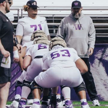 All eyes will be on the UW offensive line this season.