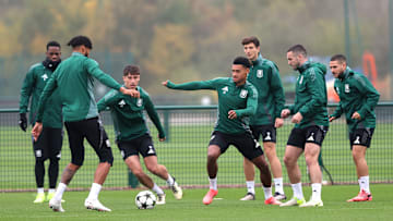 Aston Villa FC Training Session And Press Conference - UEFA Champions League 2024/25 League Phase