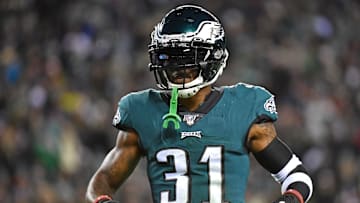 Nov 17, 2019; Philadelphia, PA, USA; Philadelphia Eagles cornerback Jalen Mills (31) against the New England Patriots at Lincoln Financial Field.