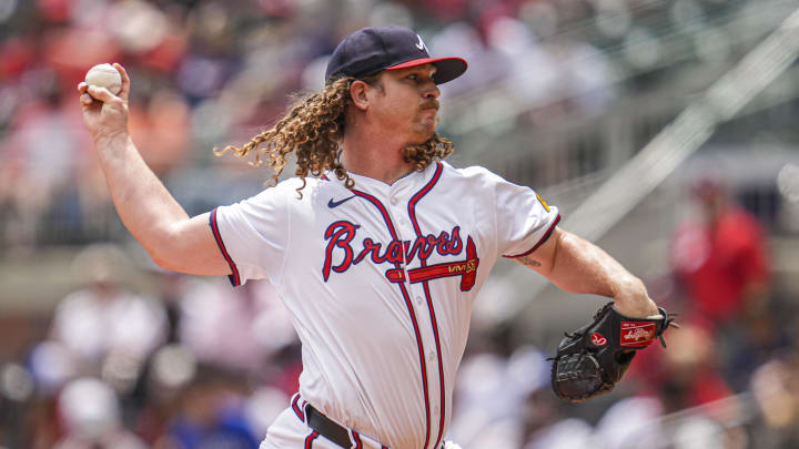 Atlanta Braves relief pitcher Grant Holmes.