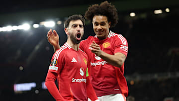 Bruno Fernandes marcou dois gols na Inglaterra