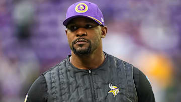Minnesota Vikings defensive coordinator Brian Flores