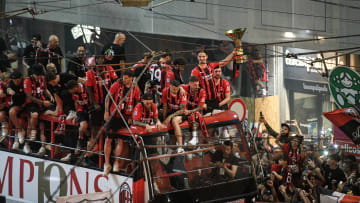 La festa del Milan 