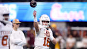 Texas Longhorns quarterback Arch Manning is one of the most intriguing quarterbacks in the country. 