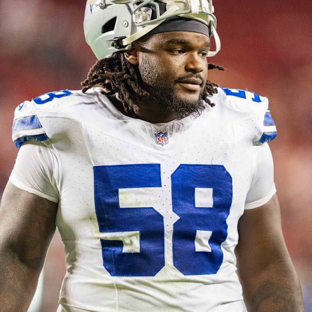 Dallas Cowboys DT Mazi Smith after the game against the San Francisco 49ers.