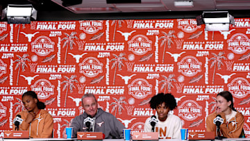 Madison Booker, Vic Schaefer, Rori Harmon, Shay Holle, NCAA Women's Basketball Tournament - Final Four Week - Tampa