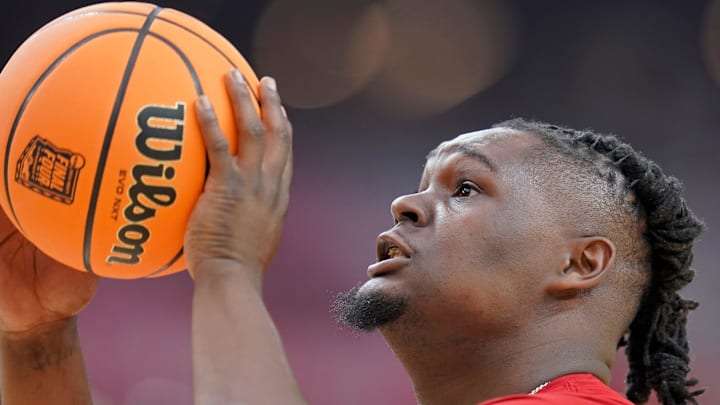 NC State basketball forward DJ Burns NC State basketball forward DJ Burns