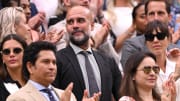 Auch Pep Guardiola schaute bei Wimbledon vorbei