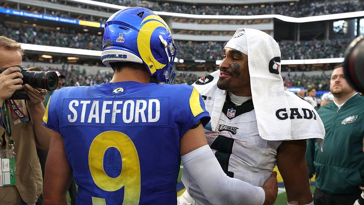 Matthew Stafford, Los Angeles Rams (L) - Jalen Hurts, Philadelphia Eagles (R)