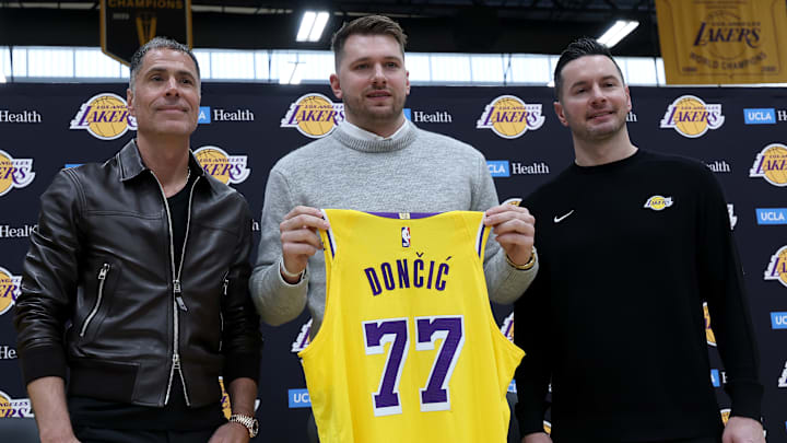 Luka Doncic, Rob Pelinka, JJ Redick