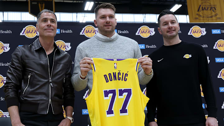 Luka Doncic, Rob Pelinka, JJ Redick