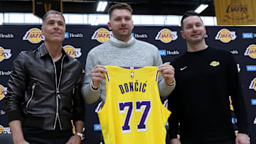 Luka Doncic, Rob Pelinka, JJ Redick
