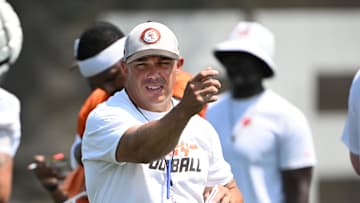 Aug 4, 2024; Cleveland Browns assistant head Coach/special teams coordinator Bubba Ventrone during practice at the Browns training facility in Berea, Ohio. Mandatory Credit: Bob Donnan-Imagn Images