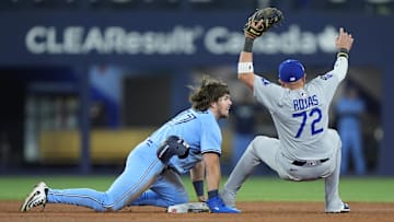 Addison Barger was called out at second to end Game 6 of the World Series