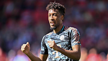 Kingsley Coman im Bayern-Trikot.