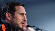Frank Lampard en conférence de presse avec Chelsea.