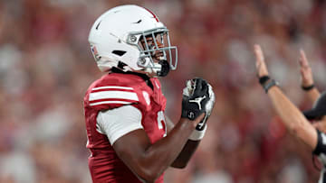 Oklahoma Sooners defensive back Robert Spears-Jennings (3) celebrates after a tackle during a college football game between the University of Oklahoma Sooners (OU) and the Houston Cougars at Gaylord Family – Oklahoma Memorial Stadium in Norman, Okla., Saturday, Sept. 7, 2024.