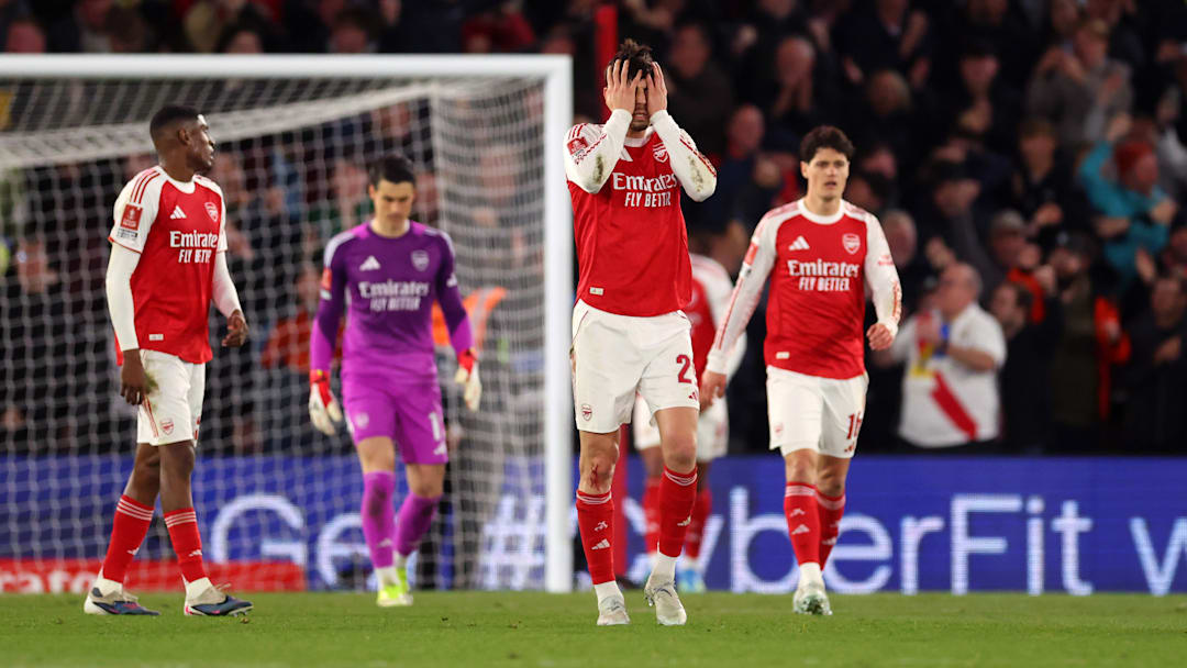 Arsenal crashed out of another cup competition on Saturday