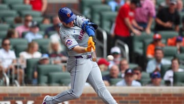 The Mets and Braves went back and forth in the late innings in Game 1 of their Monday doubleheader. The Mets won 8-7