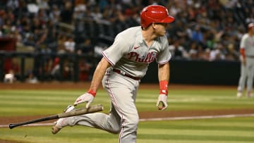 Catcher J.T. Realmuto is the last Philadelphia Phillies player to hit for the cycle, when he did it against the Diamondbacks in 2023.