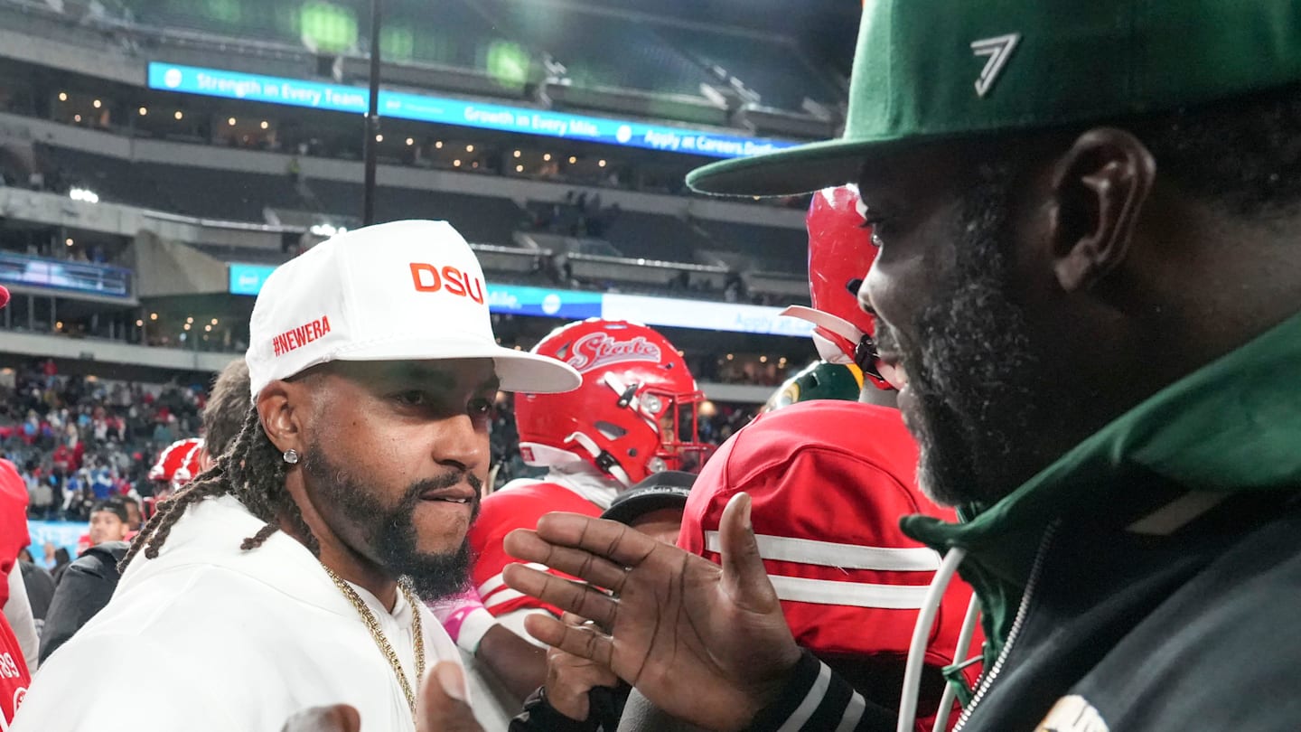 Michael Vick, DeSean Jackson Embrace After Former Teammates Face Off As HBCU Coaches