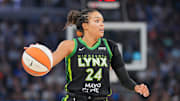 Minnesota Lynx forward Napheesa Collier injured her ankle against the Las Vegas Aces.