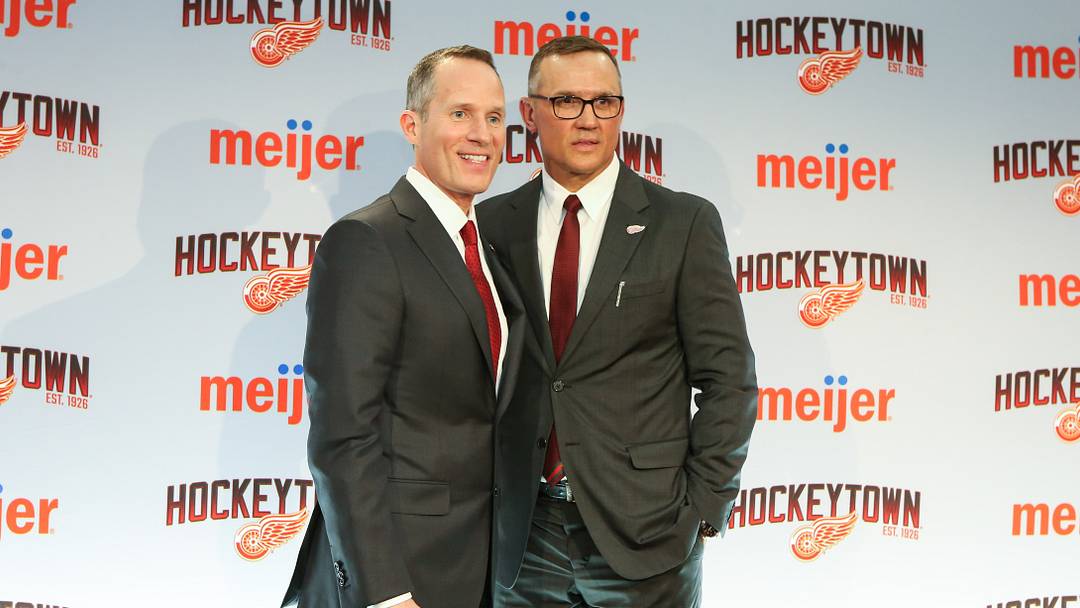 NHL: APR 19 Red Wings Introduce Steve Yzerman as New General Manager