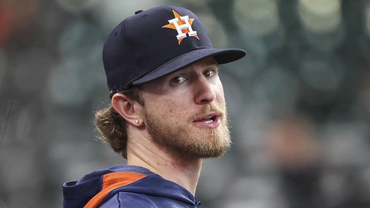 Sep 3, 2025; Houston, Texas, USA; Houston Astros relief pitcher Josh Hader looks on from the dugout before the game against the New York Yankees at Daikin Park. Mandatory Credit: Troy Taormina-Imagn Images