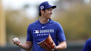 Shohei Ohtani lanzó a 94 millas por hora en su primera sesión de bullpen 
