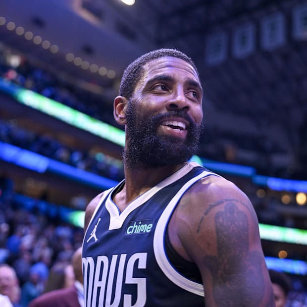 Dallas Mavericks guard Kyrie Irving 