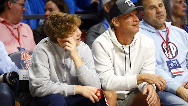 Lane Kiffin and son Kno