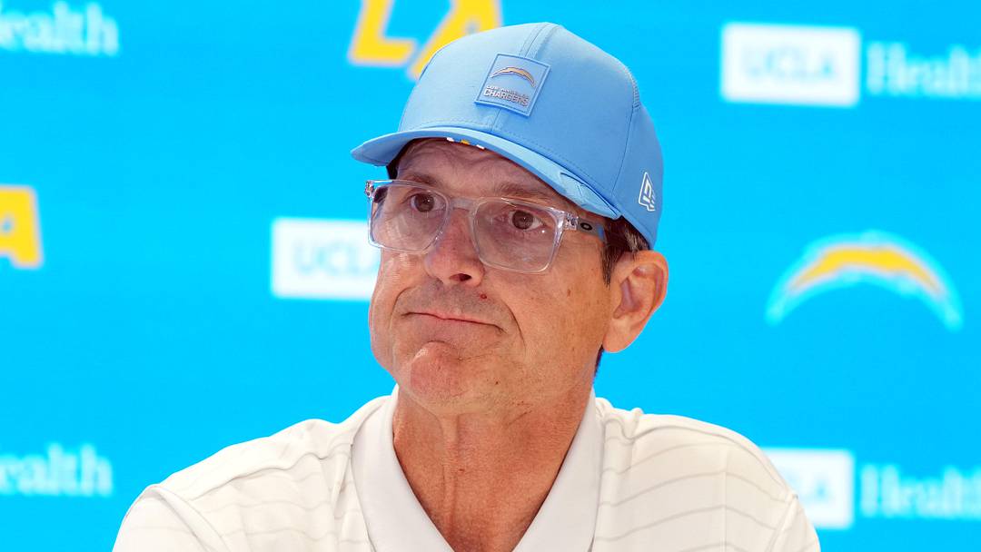 Los Angeles Chargers head coach Jim Harbaugh
