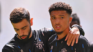 Bruno Fernandes received criticism for praising ex-Manchester United teammate Jadon Sancho