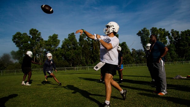 Dunbar quarterback Austin Price.