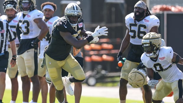 New Orleans Saints tight end Juwan Johnso