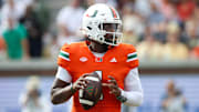 Miami quarterback Cam Ward is projected to be the No. 1 overall pick in the 2025 NFL Draft.